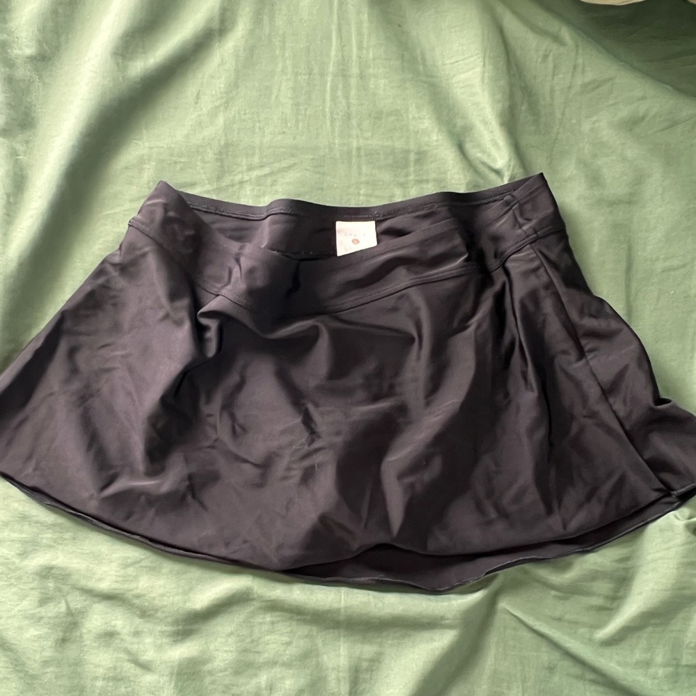 Shade & Shore Black Swim Skirt